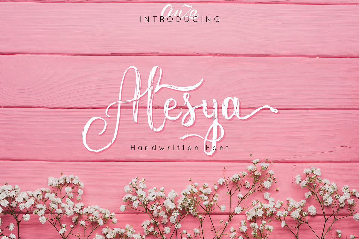 Alesya hand written font