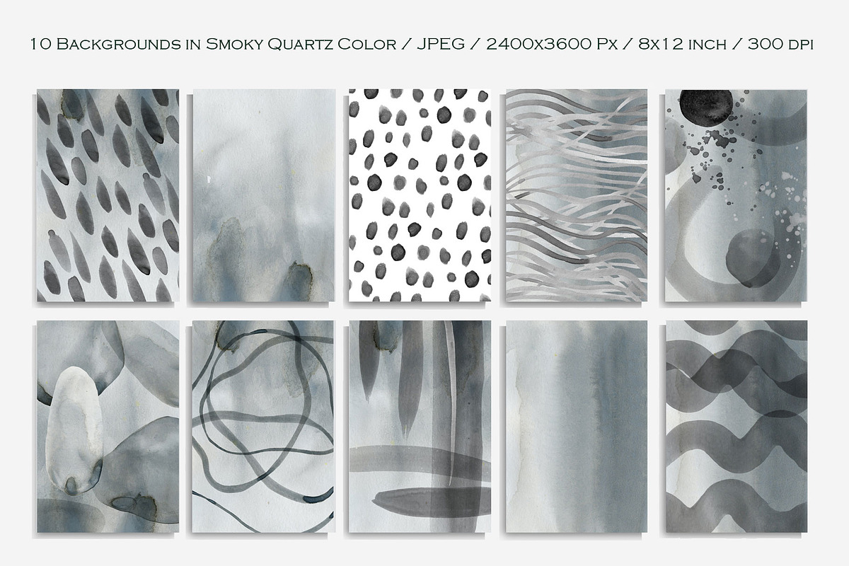 Abstract Gray Watercolor, a Texture Graphic by FineArt (Photo 2 of 12)
