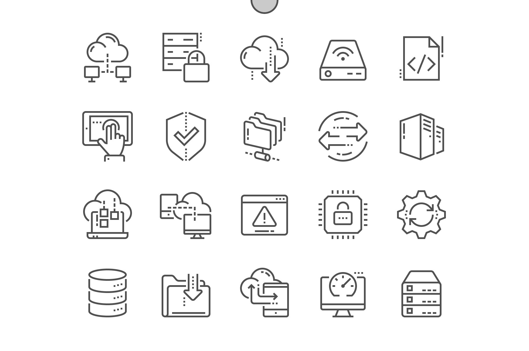 Hosting Line Icons, an Outline Icon by Palau