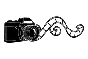 Vintage Camera Film Silhouette, an Object Illustration by yasushie (Thumbnail 27 of 31)