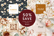 4-in-1 Floral Pattern Bundle, a Pattern Graphic by Karma (Thumbnail 1 of 43)
