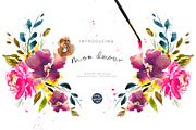 Mon Amour Watercolour Design Set, a Decorative Illustration by Sammy's Illustration (Thumbnail 1 of 10)
