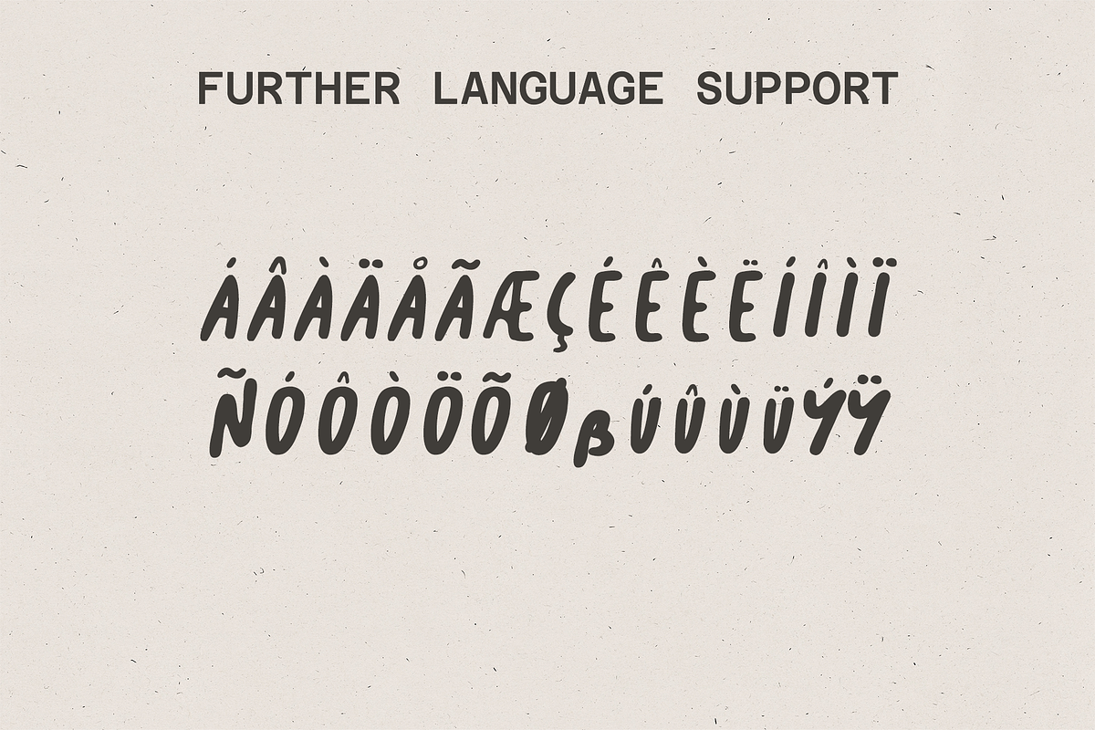 Sunday morning hand-drawn font preview 3