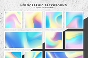 Set Holographic background textures, a Texture Graphic by Uniyok (Thumbnail 2 of 9)