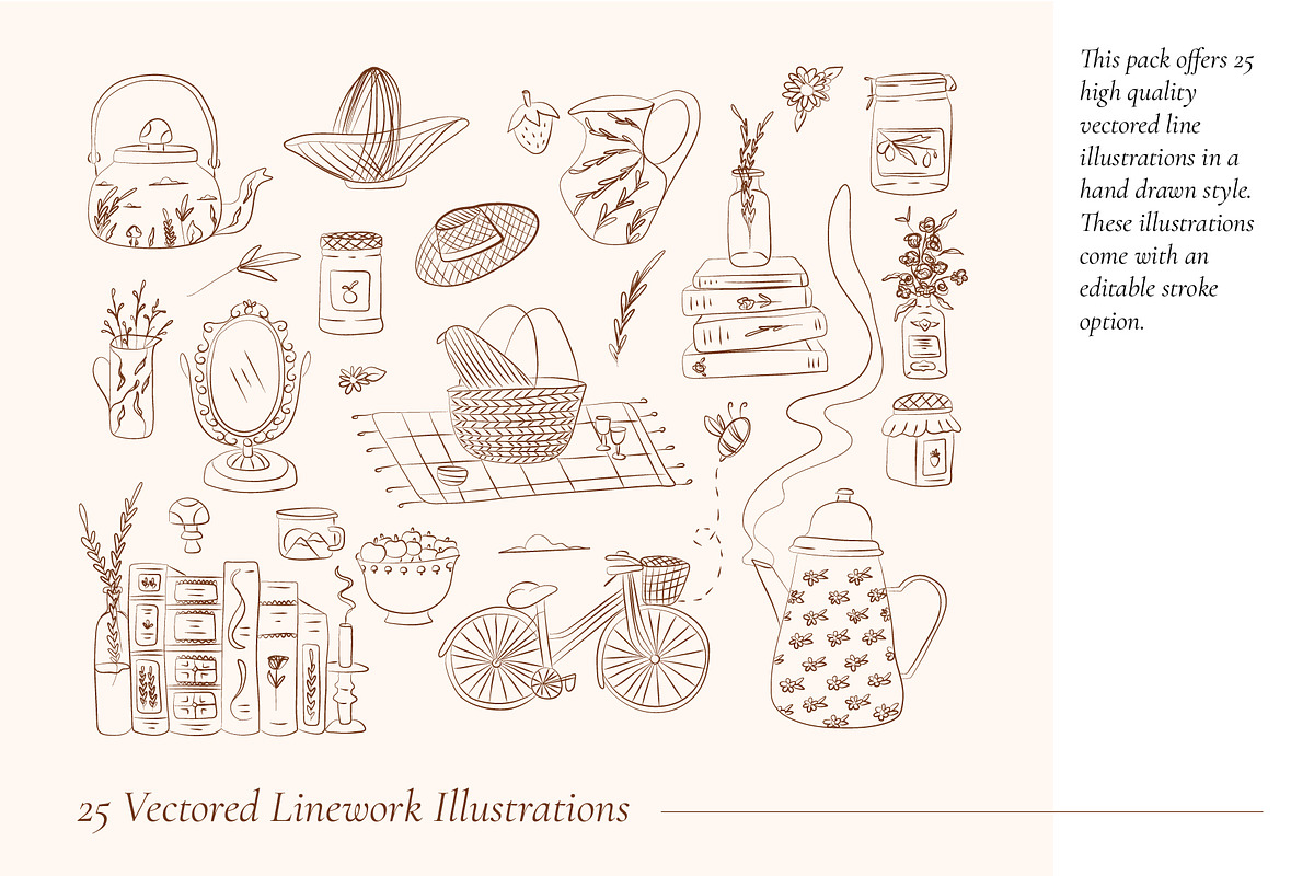 The Cozy Cottage Collection, an Object Graphic by The Tattooed Illustrator (Photo 2 of 5)