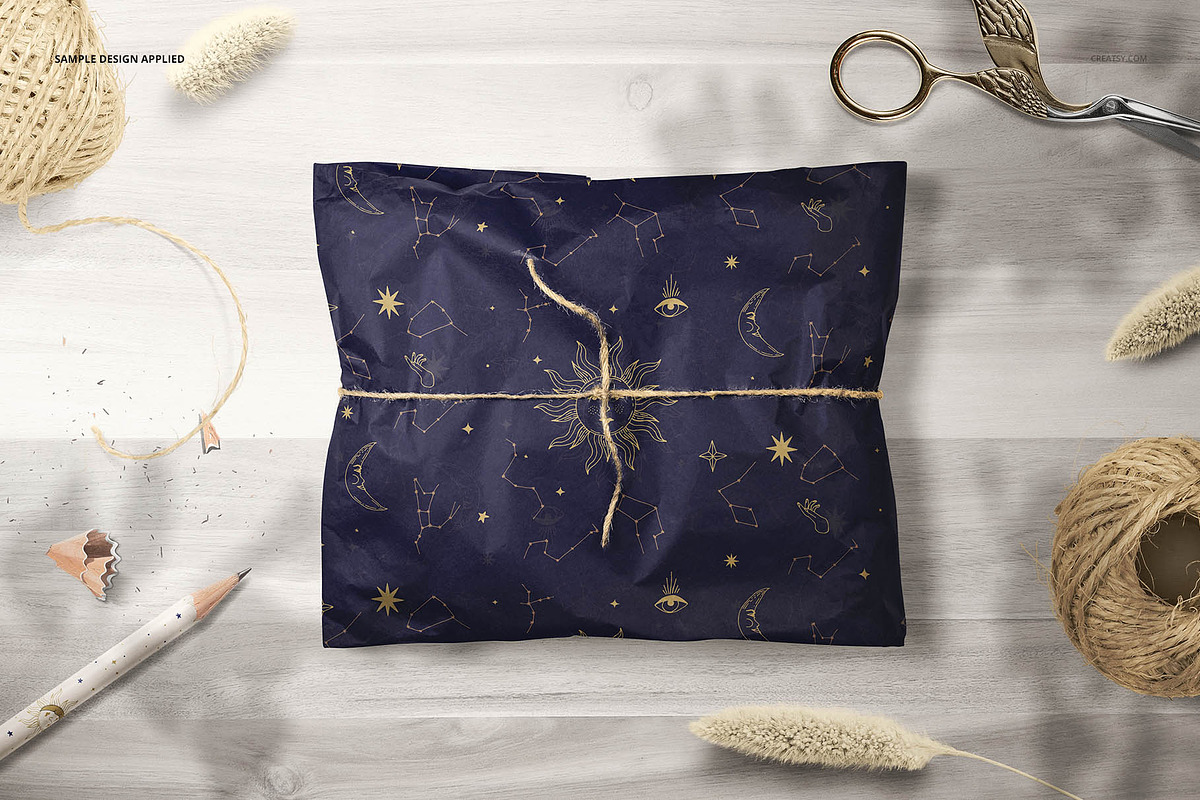Gifts Wrapping Tissue Paper Mockup, a Packaging Mockup by creatsy5 (Photo 17 of 24)