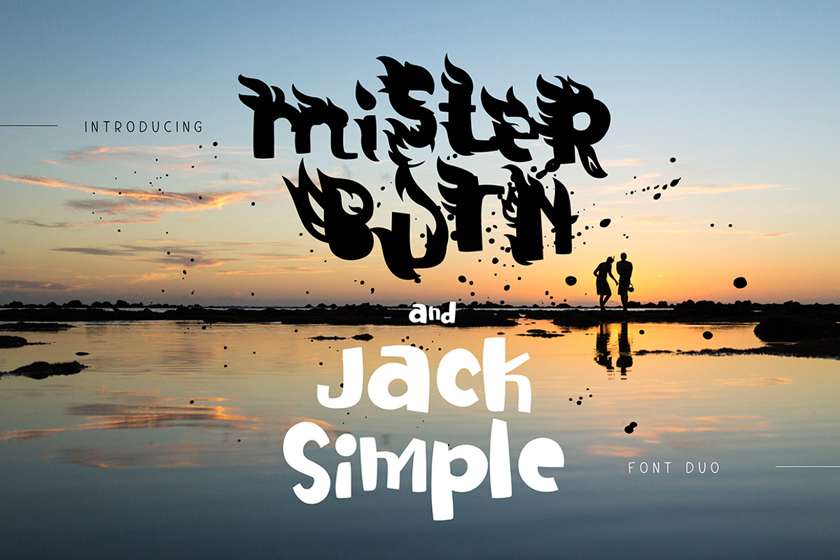 Mister Burn and Jack Simple, a Font by chekart (Photo 1 of 9)