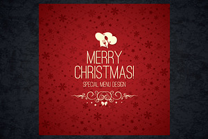 Special Christmas festive menu