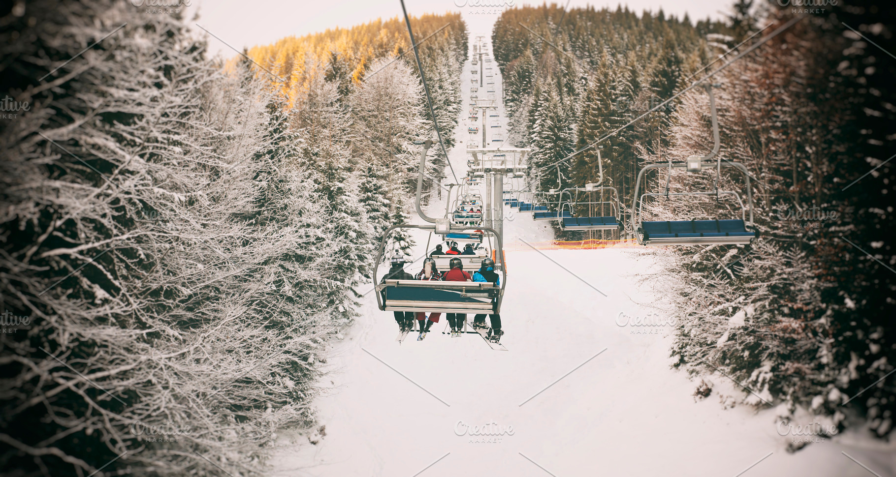 Ski-lift, a Background Photo by Olegkalina