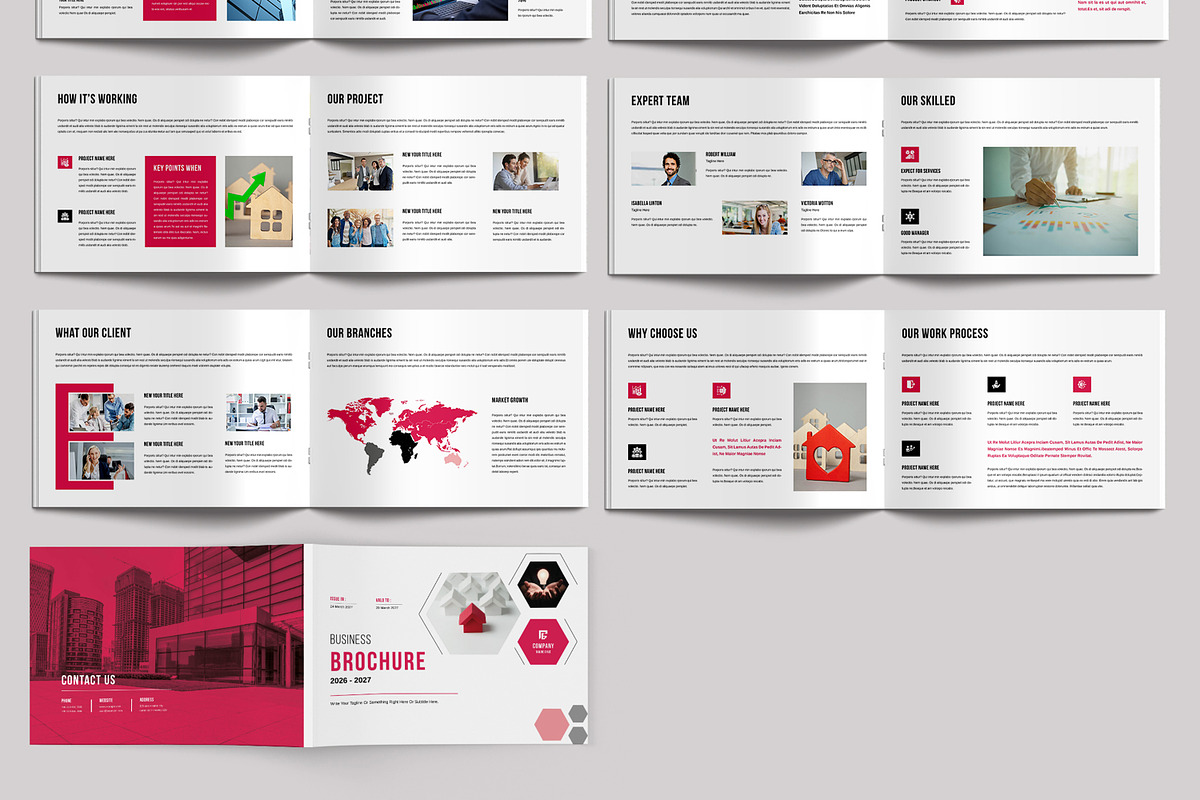Business Brochure Template Landscape, a Brochure Template by MightyDesign (Photo 3 of 6)