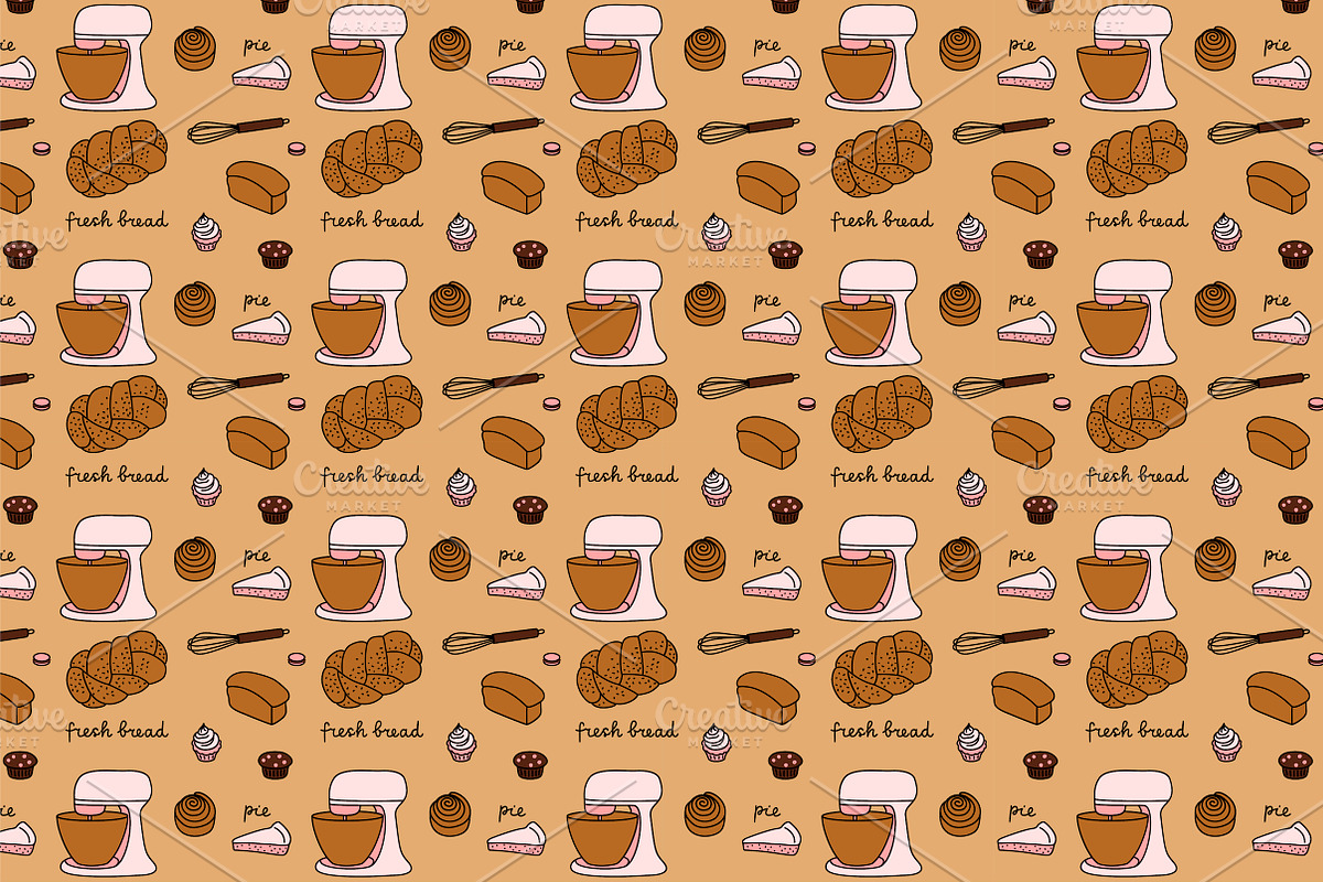 Sweet Kneads – patterns, a Pattern Graphic by Lyolya Profitrolya (Photo 3 of 4)