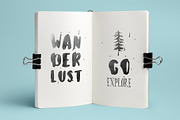 Forest & Pine Textured Font Bundle, a Script Font by ECHOFOXX (Thumbnail 5 of 6)
