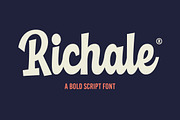 Richale a Bold Retro Script Font, a Script Font by Blankids Studio (Thumbnail 1 of 12)
