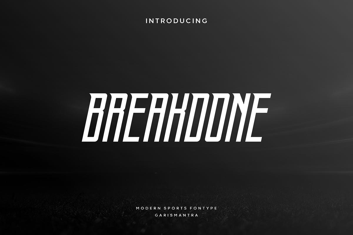 Breakdone, a Font by garismantra (Photo 1 of 3)