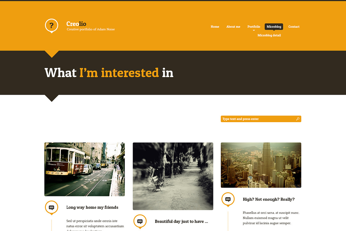Creolio - Unique Portfolio WP Theme, a WordPress Template by IshYoBoy (Photo 11 of 12)
