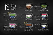 15 Tea Recipes, an Object Graphic by Sonya Illustrations (Thumbnail 1 of 8)