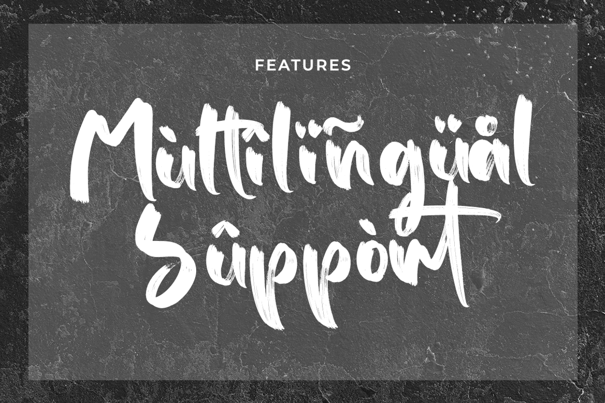 Routhmiles - Brush Font, a Handwritten Font by RockboyStd (Photo 9 of 12)