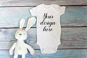 29 Baby Bodysuit mockup bundle., a Print Template by MockupMarket (Thumbnail 29 of 30)
