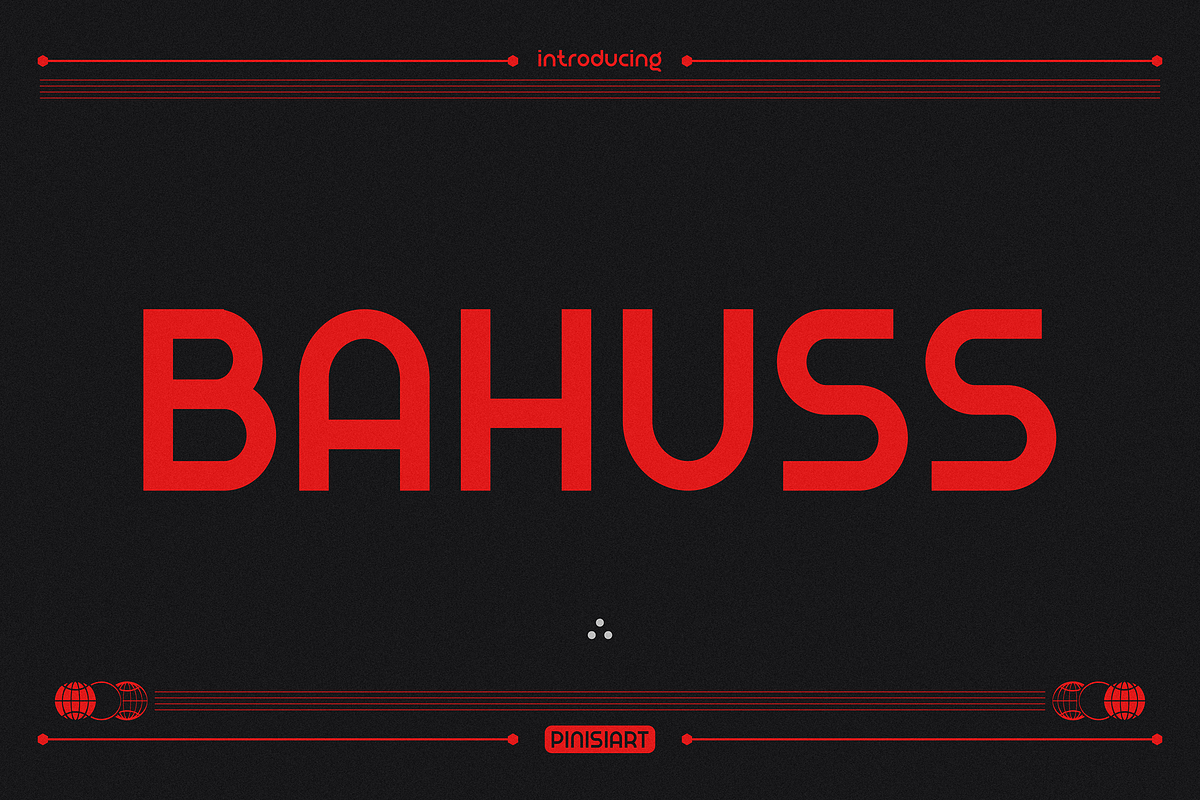 BAHUSS, a Font by Pinisi ART (Photo 1 of 10)