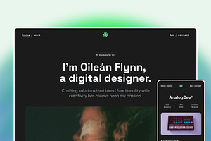 Oilean - Dark Framer Portfolio, a Templates & Theme by Eamonn Day Lavelle