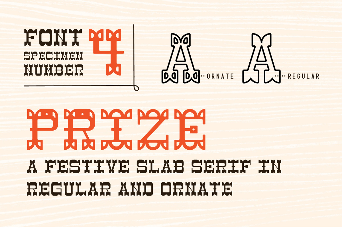 Wood Type Font Collection preview 8