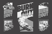 -50% Street Racing T-Shirts Badges, an Illustration by Alexander Baidin (Thumbnail 5 of 6)