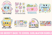 Groovy Back To School Sublimation, a Seasonal Illustration by Libby Wishes (Thumbnail 1 of 3)