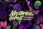 Mysterious forest, a Pattern Graphic by emeraldthue (Thumbnail 1 of 7)