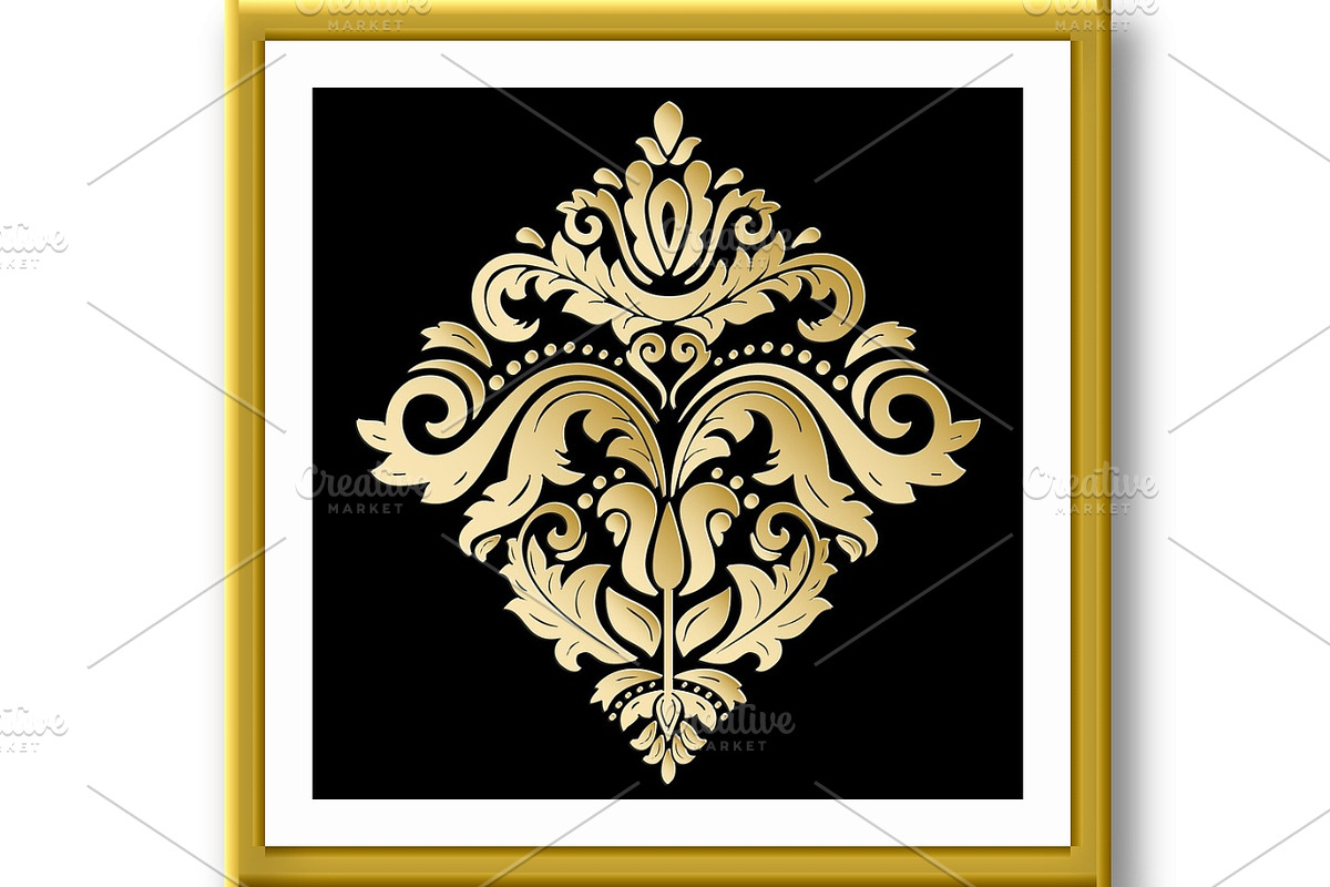 Oriental Vector Pattern With 3D Elements, a Decorative Illustration by FineArtStudio (Photo 2 of 3)