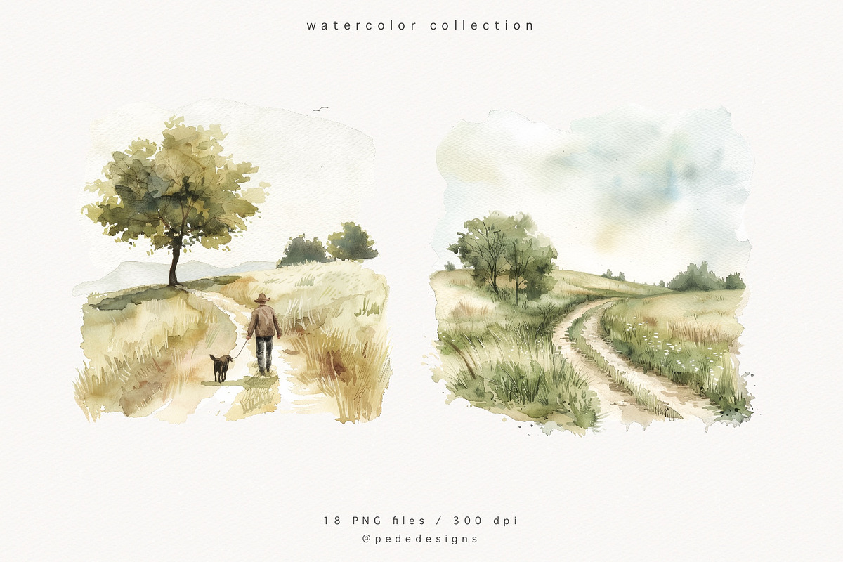 Farm Landscape, a Decorative Illustration by PeDe Designs (Photo 4 of 20)