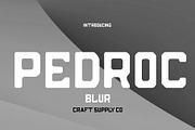 Pedroc Blur, a Sans Serif Font by Craft Supply Co. (Thumbnail 1 of 8)