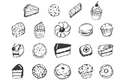 19 Hand Drawn Cakes and Sweet Treats, a Food Illustration by Fathima's Studio (Thumbnail 2 of 2)