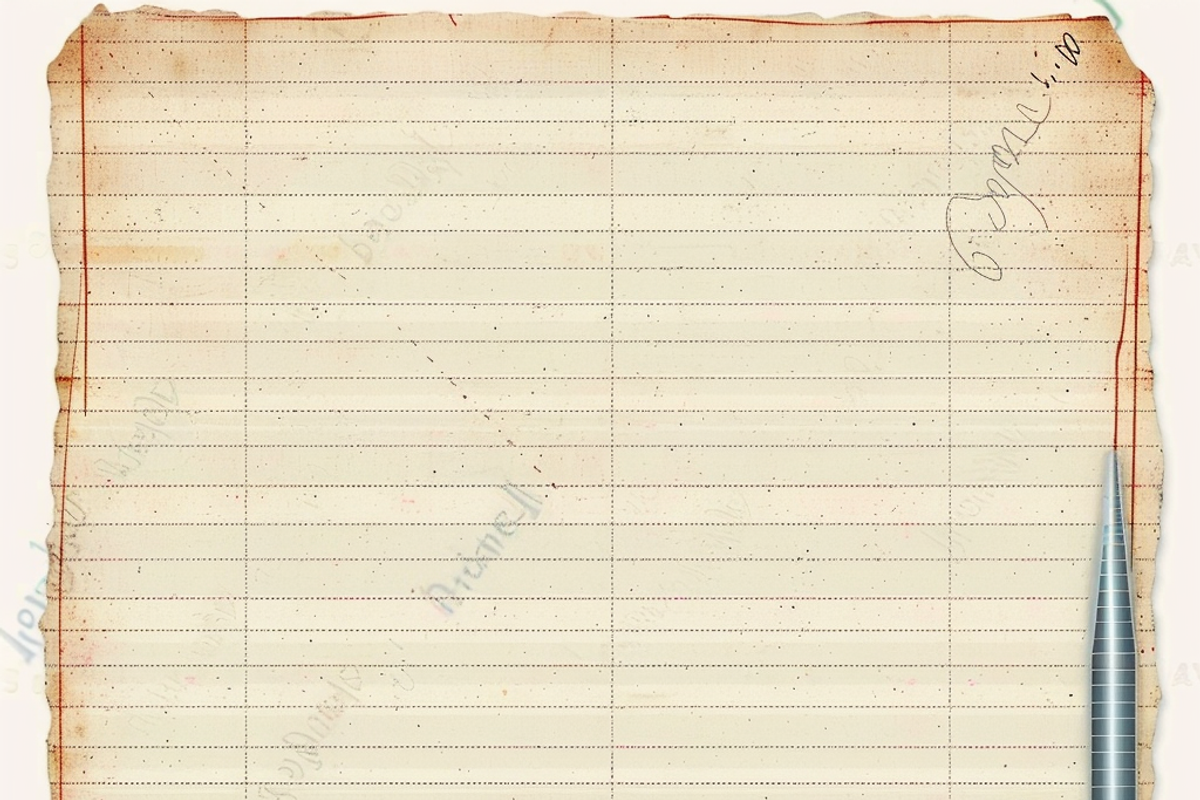 Vintage Lined Writing Paper, a Pattern Graphic by Printable Treasure (Photo 5 of 10)