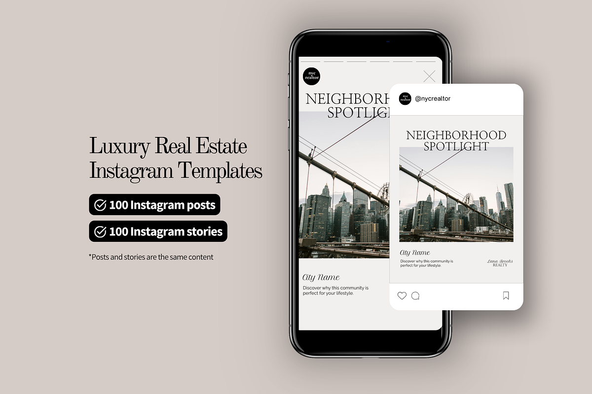 Luxury Realtor Instagram Templates preview 5