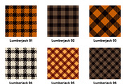 Halloween Lumberjack Pattern, a Pattern Graphic by Vectorchoice (Thumbnail 2 of 2)