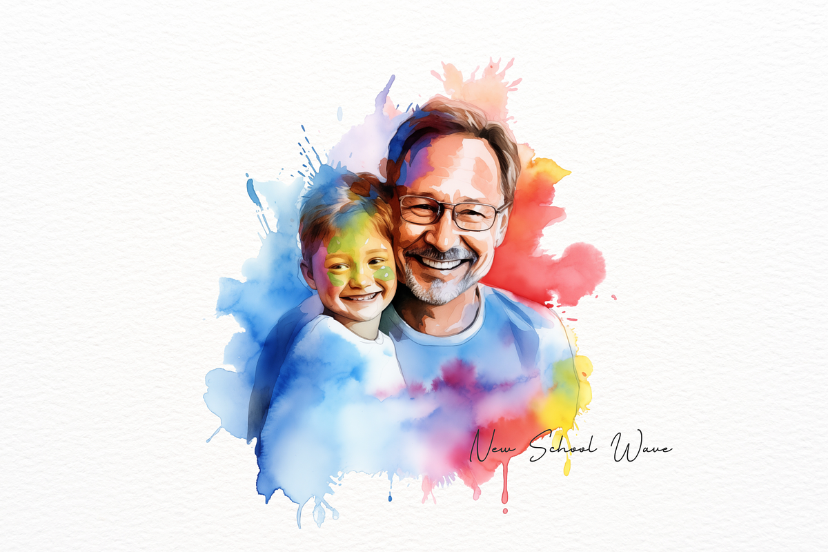 Father's Day with Child Clipart, a Person Illustration by New-School-Wave (Photo 4 of 5)