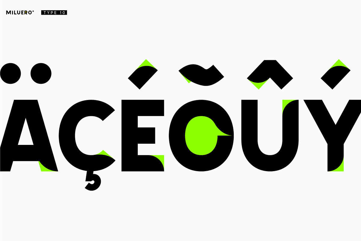 Miluero. Stylized Color OTF-SVF font, a Symbol Font by Luxfont (Photo 3 of 10)