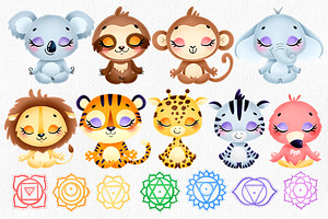 Meditation Animals Clipart