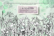 Wildflower Line Art Clipart, a Decorative Illustration by BalanceUA (Thumbnail 1 of 18)