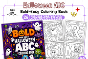 Halloween ABC Alphabet Coloring, an Education Illustration by Design Station (Thumbnail 1 of 3)