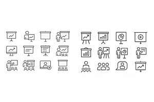 Icons representing various, a Business Photo by ZinetroN