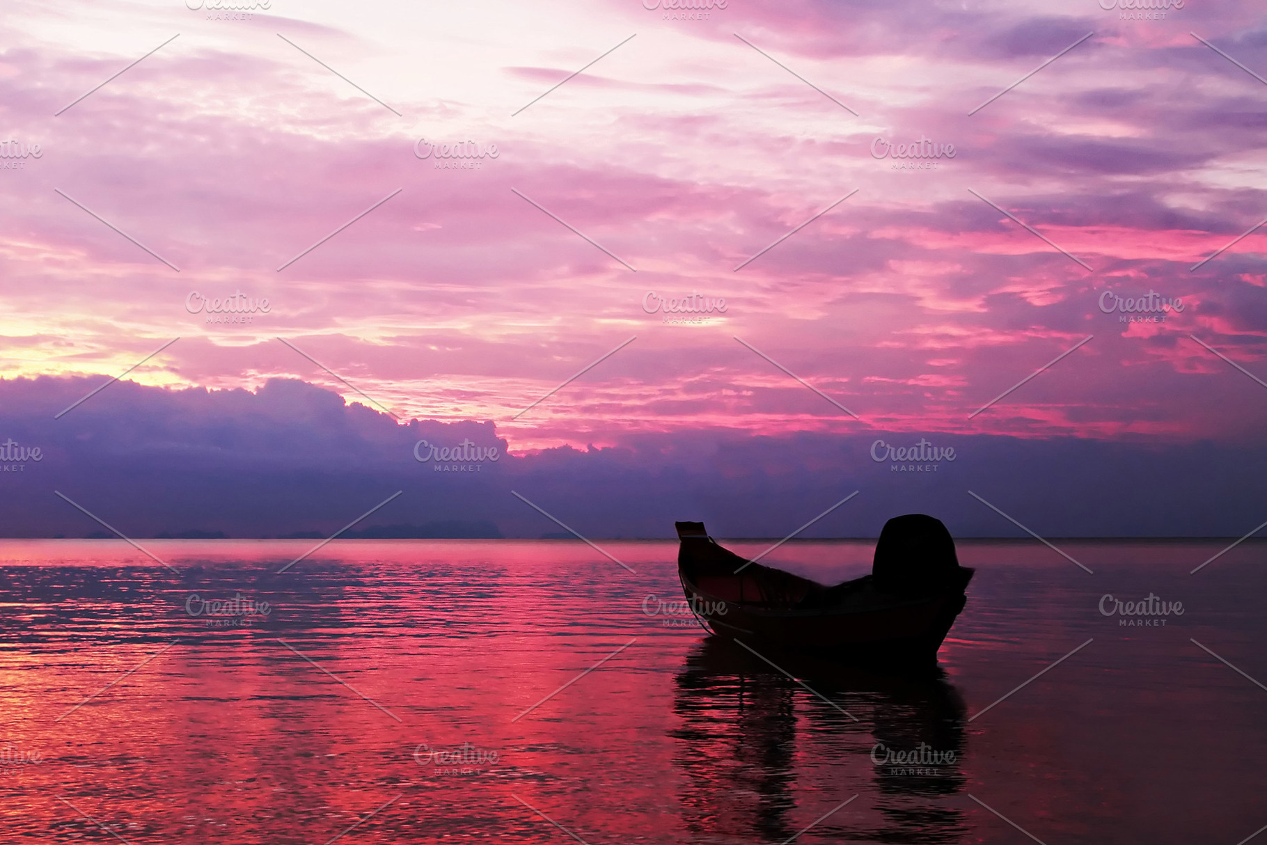 Boat in sea, a Photo by saiko3p
