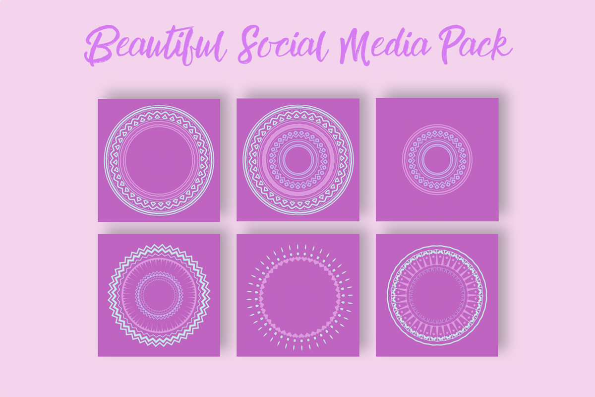 Beautiful Social Media Pack, a Templates & Theme by CosmicMedium (Photo 10 of 19)