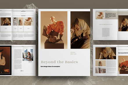 Gold Beige Fashion Studio Brochure