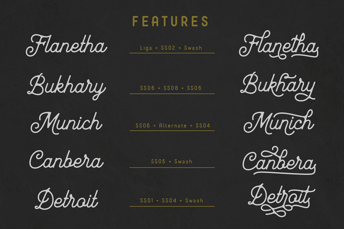 Mayhena Monoline Font, a Script Font by Arterfak Project (Photo 9 of 12)