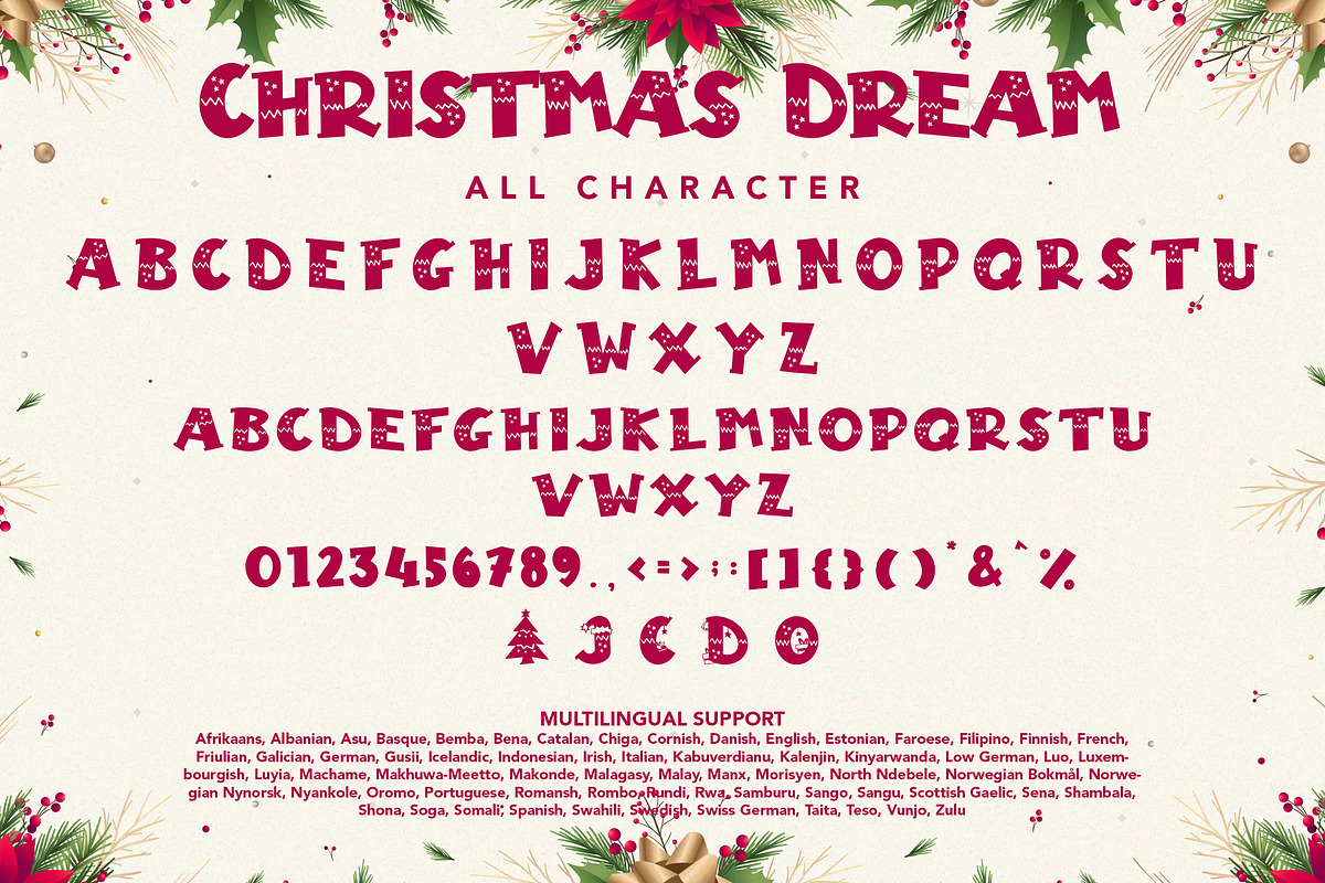 Christmas Dream, a Handwritten Font by HATFSTUDIO (Photo 8 of 8)