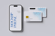 Phone with Credit Card Mockup, a Card Template by graphicstory (Thumbnail 5 of 9)