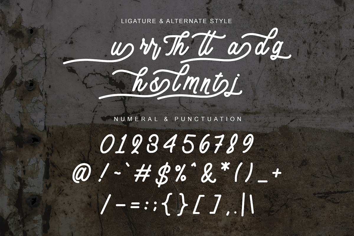 Thelande Script Vintage Free Sans, a Script Font by Maulana Creative (Photo 5 of 9)