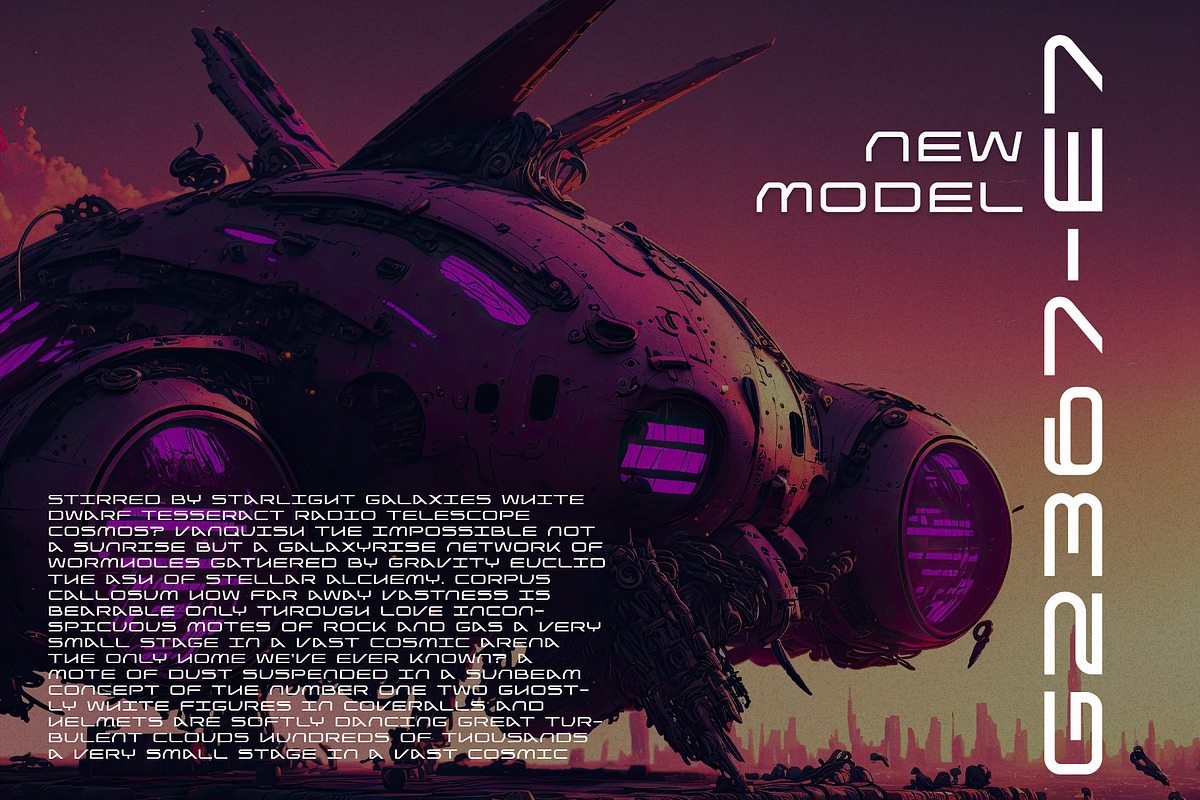 Stardock - Futuristic Typeface, a Sans Serif Font by HipFonts (Photo 7 of 8)