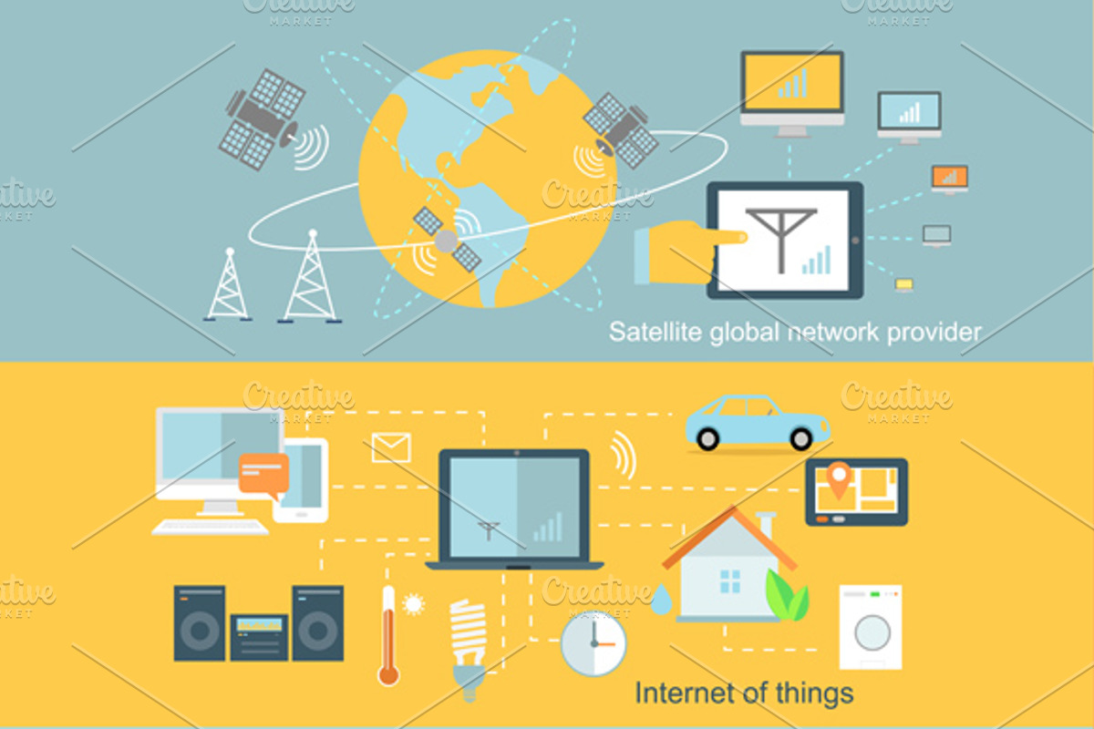 Concept of Internet Globalization, a Technology Illustration by robuart
